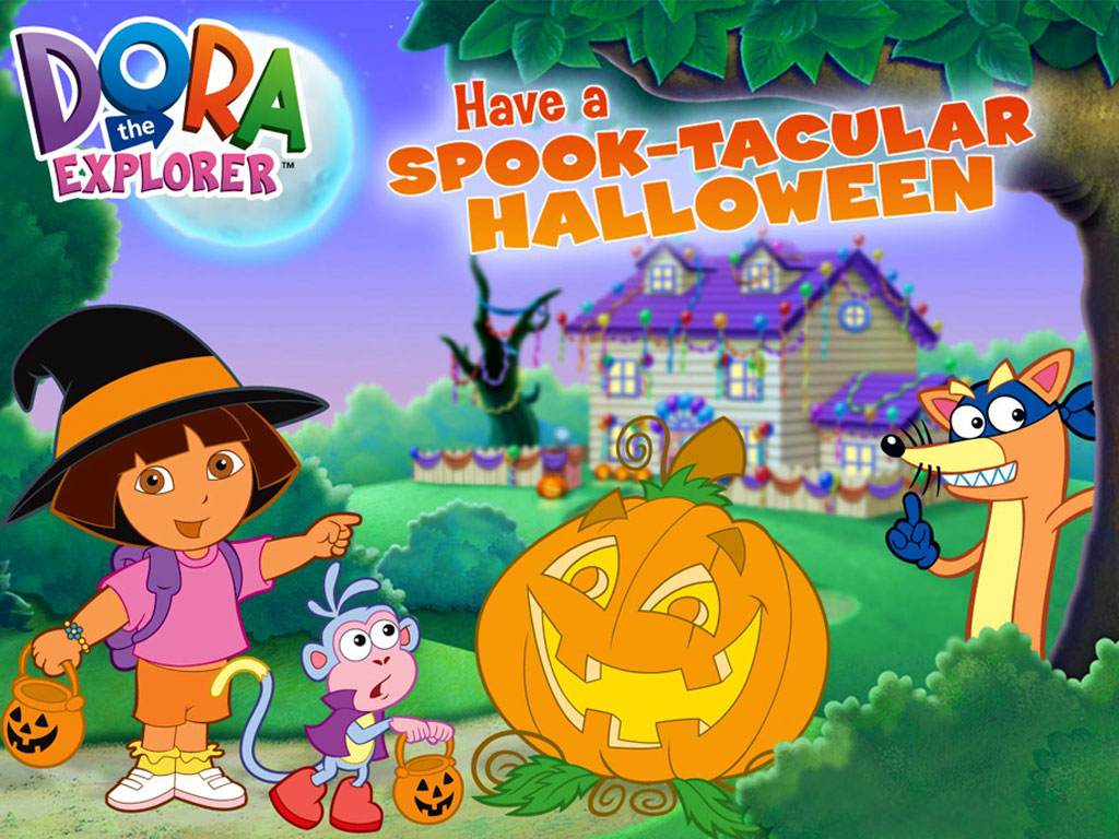 Gry puzzle online Dora święto duchów