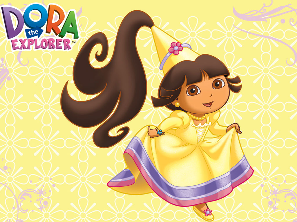Ułóż puzzle online Dora w pięknej sukni