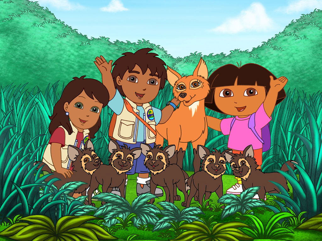 Puzzle online seria Dora bawi dzieci