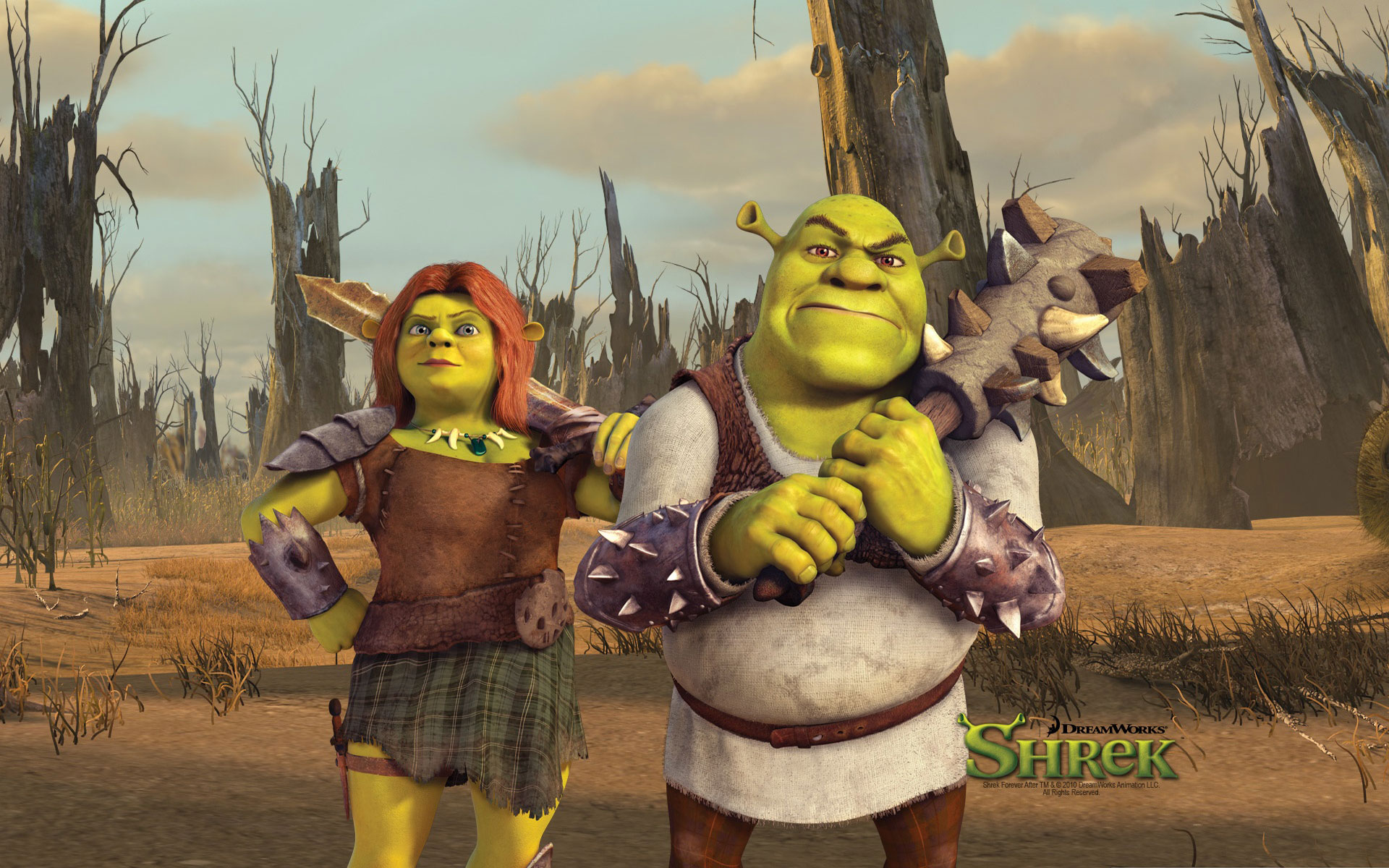 Gry puzzle układaj obrazek z bajki Shrek