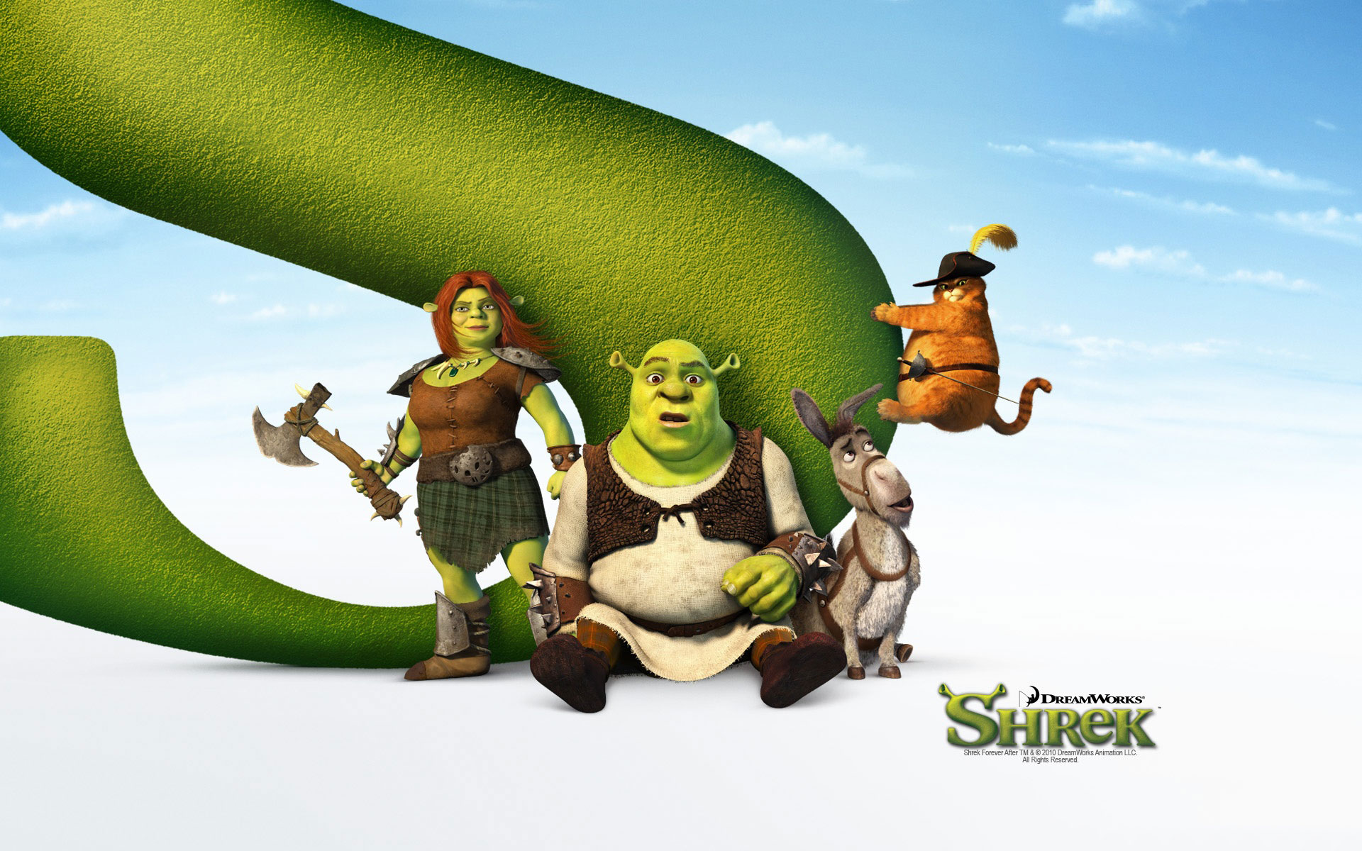 Włącz i zagraj w gry puzzle bajka Shrek