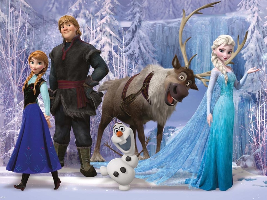 obrazki z bajki Frozen Elsa Anna 